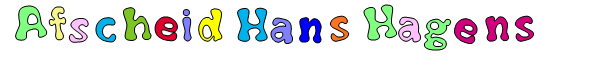 Afscheid Hans Hagens 